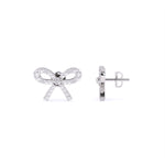 Load image into Gallery viewer, Round Lab Grown Diamond Knot Earrings 0.41 CTW – 58 Stones, 10K 14K 18K White Yellow Rose Gold, IGI Certified
