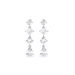 Load image into Gallery viewer, Round, Pear &amp; Princess Lab-Grown Diamond Dangle Earrings 5.24 CTW – 8 Stones | 10K, 14K, 18K White, Yellow &amp; Rose Gold | IGI Certified
