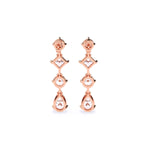 Load image into Gallery viewer, Round, Pear &amp; Princess Lab-Grown Diamond Dangle Earrings 5.24 CTW – 8 Stones | 10K, 14K, 18K White, Yellow &amp; Rose Gold | IGI Certified
