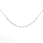 Load image into Gallery viewer, 2.45 CTW Round Invisible-Set Drilled Diamond Strand Necklace (23pcs)