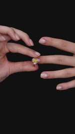 Load and play video in Gallery viewer, 18K Gold Noah Toi Et Moi Lab Diamond Ring
