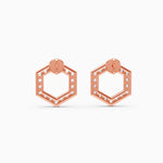 Load image into Gallery viewer, Round Lab Grown Diamond Circle Earrings 0.90 CTW – 36 Stones, 10K 14K 18K White Yellow Rose Gold, IGI Certified
