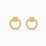 Load image into Gallery viewer, Round Lab Grown Diamond Round Circle Earrings 0.38 CTW – 54 Stones, 10K 14K 18K White Yellow Rose Gold, IGI Certified
